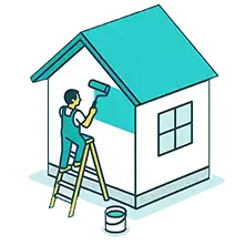 Exterior painting icon