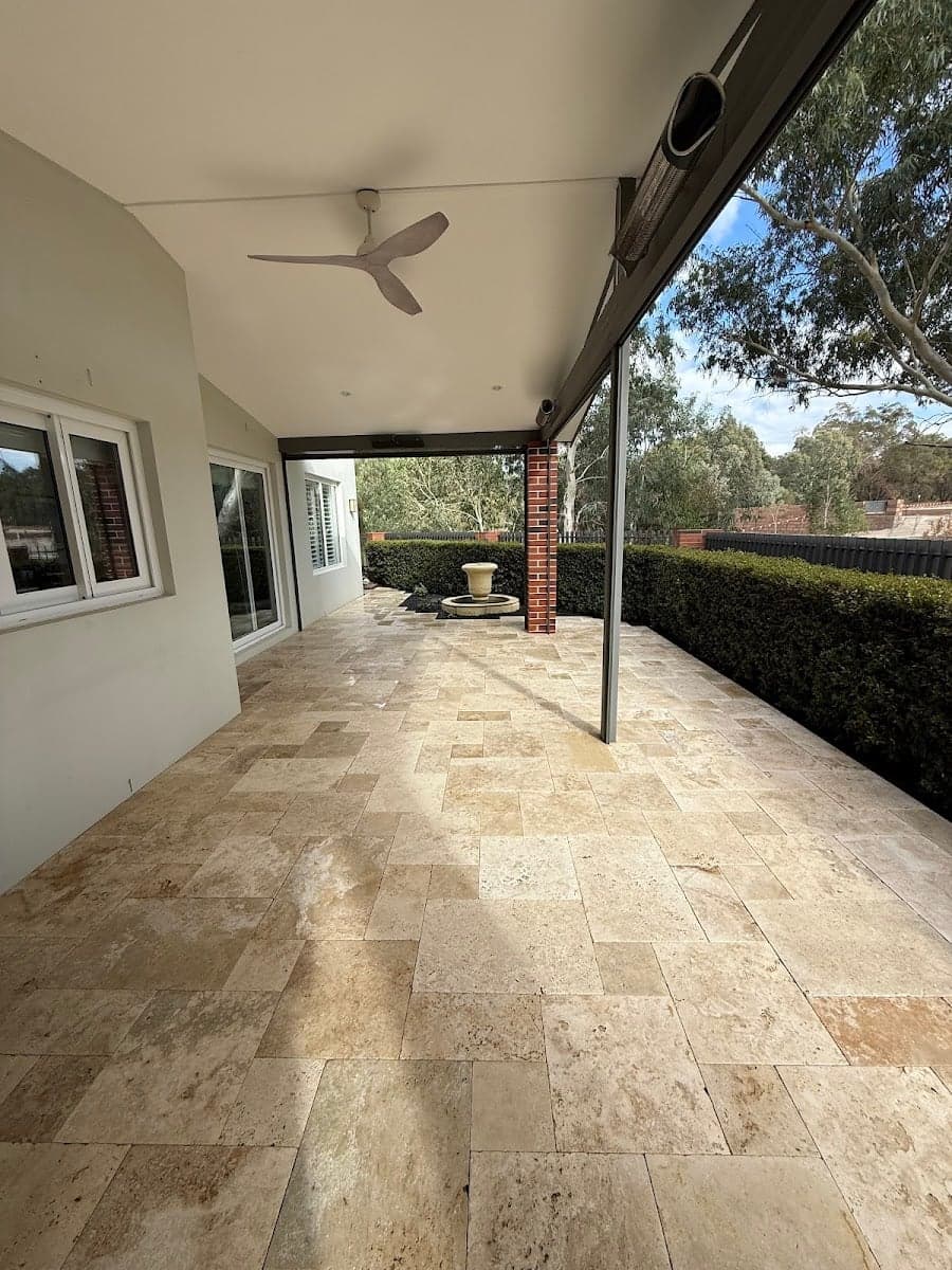 ECO Sealing Pavers Perth - Pressure Cleaning Services, Pavers, Liquid Limestone, Travertine & Exposed Aggregate - Project 4