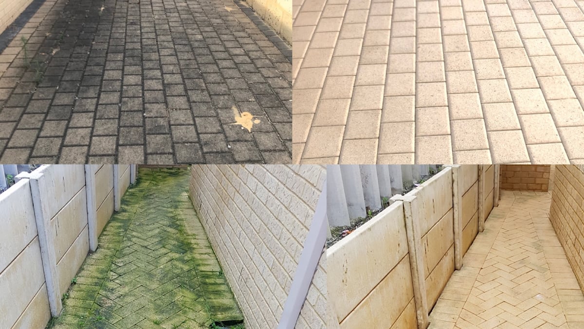 ECO Sealing Pavers Perth - Pressure Cleaning Services, Pavers, Liquid Limestone, Travertine & Exposed Aggregate - Main project
