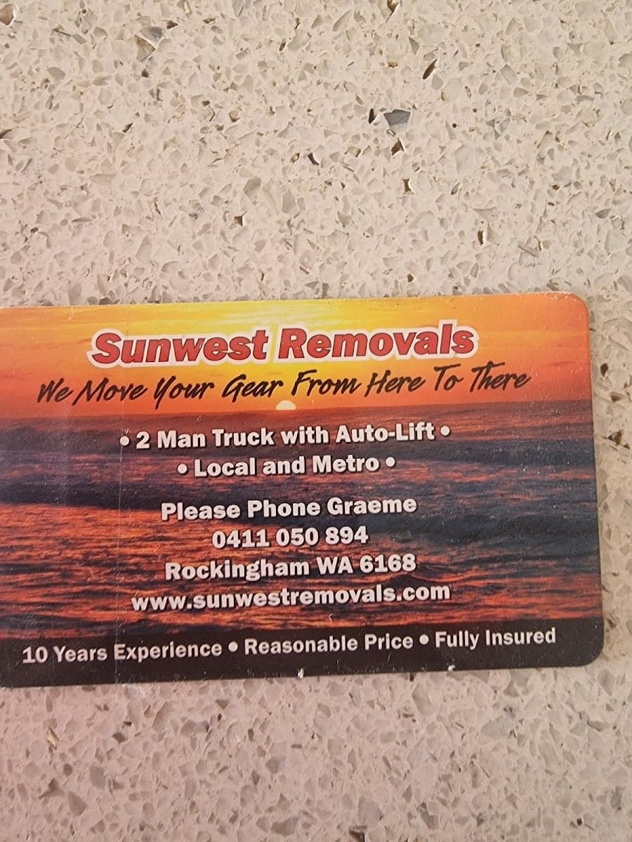Sunwest Removals Rockingham